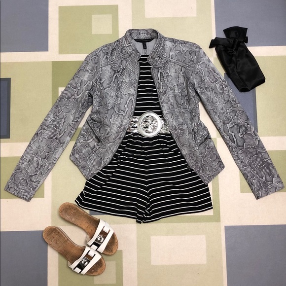 White House Black Market Pants - WHBM Striped Romper